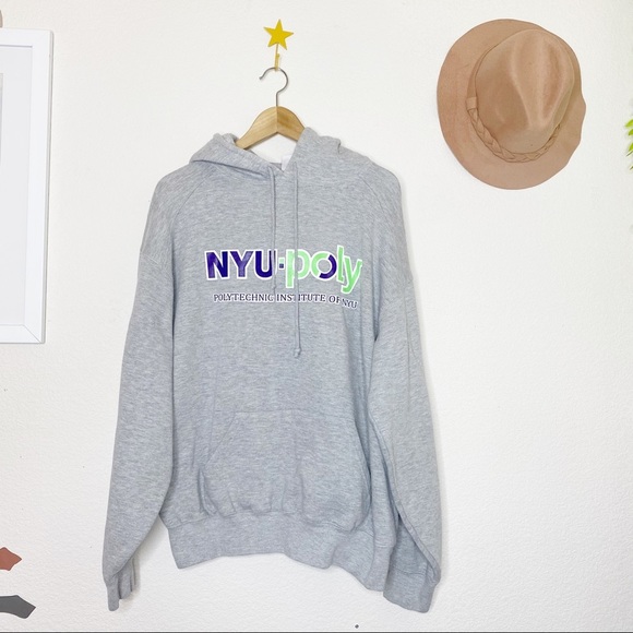 NYU CollgeCore Polytech Hooded Sweatshirt - Picture 1 of 6